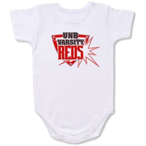 UNB Varsity Reds Baby Bodysuit Creeper #01